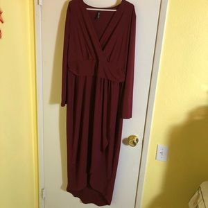 Burgundy Dress